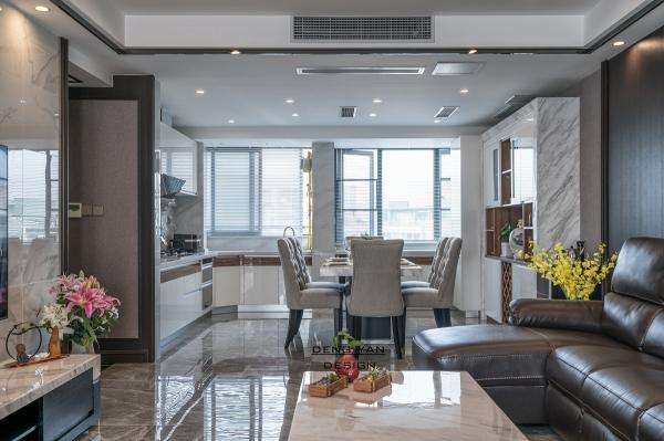 成都宏達世紀錦城140㎡現代混搭裝修設計