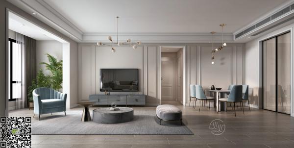 盛和林語105平方裝修設(shè)計