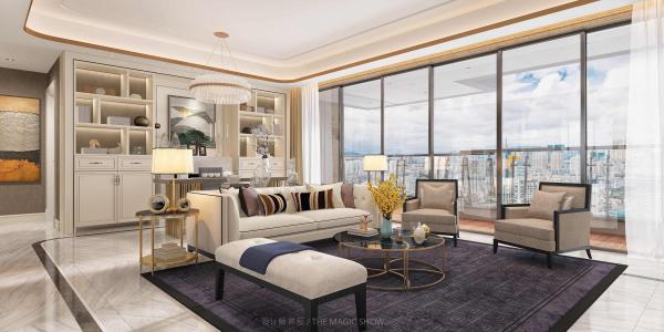 蔚藍卡地亞175平方米 四室兩廳 現(xiàn)代輕奢