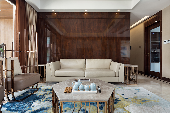 天曜240平方大平層裝修實景圖客廳沙發