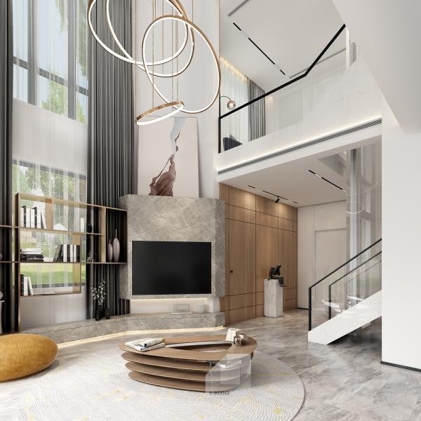 麓湖沉香谷420平風格現代極簡