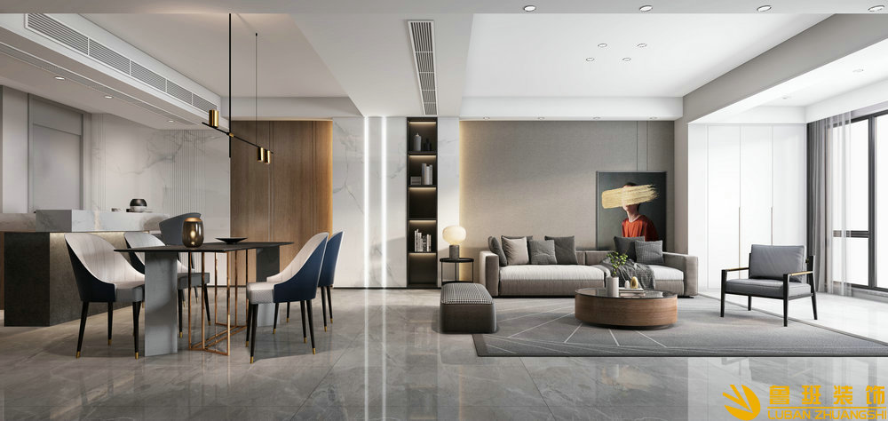 富善三室兩衛現代風格104平背景墻