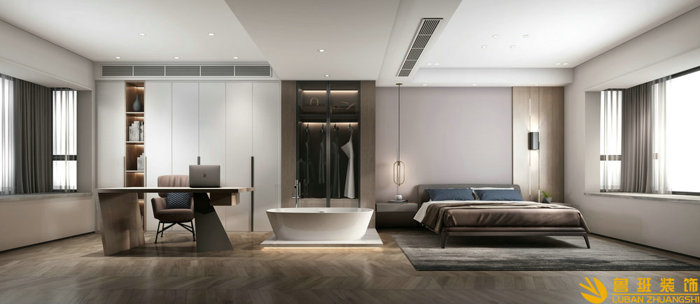 中鐵金山三室兩衛(wèi)124平米現(xiàn)代風(fēng)格臥室