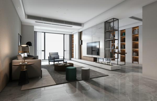 金沙城三室兩衛107平米現代風格