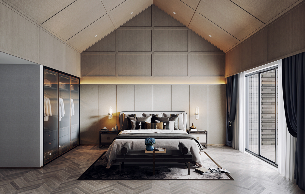 魯班合院別墅設計650平主臥