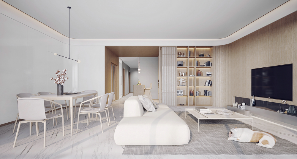 麓湖-云龍薈自然風153平層設計門廳