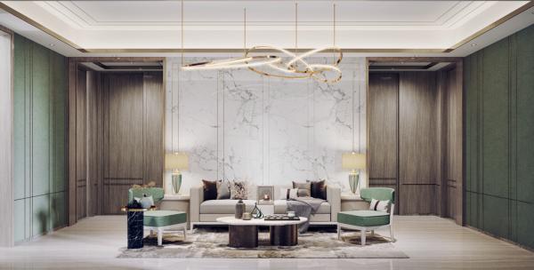 南湖國際珍湖大平層魯班設計裝修