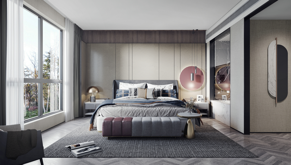 西派瀾岸550平別墅設(shè)計(jì)主臥