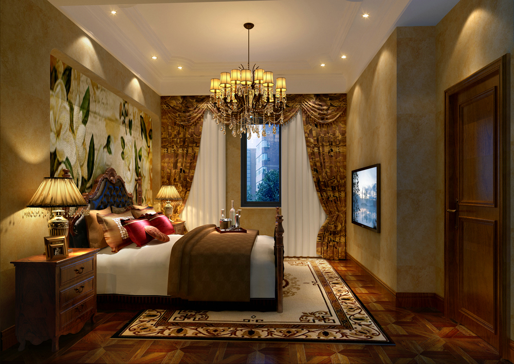 鷺湖宮長岸堤香450平美式別墅設計父母房