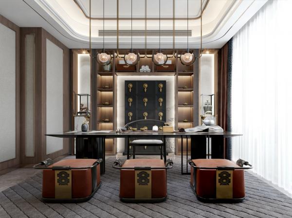 德陽碧桂園200平中式大平層設計