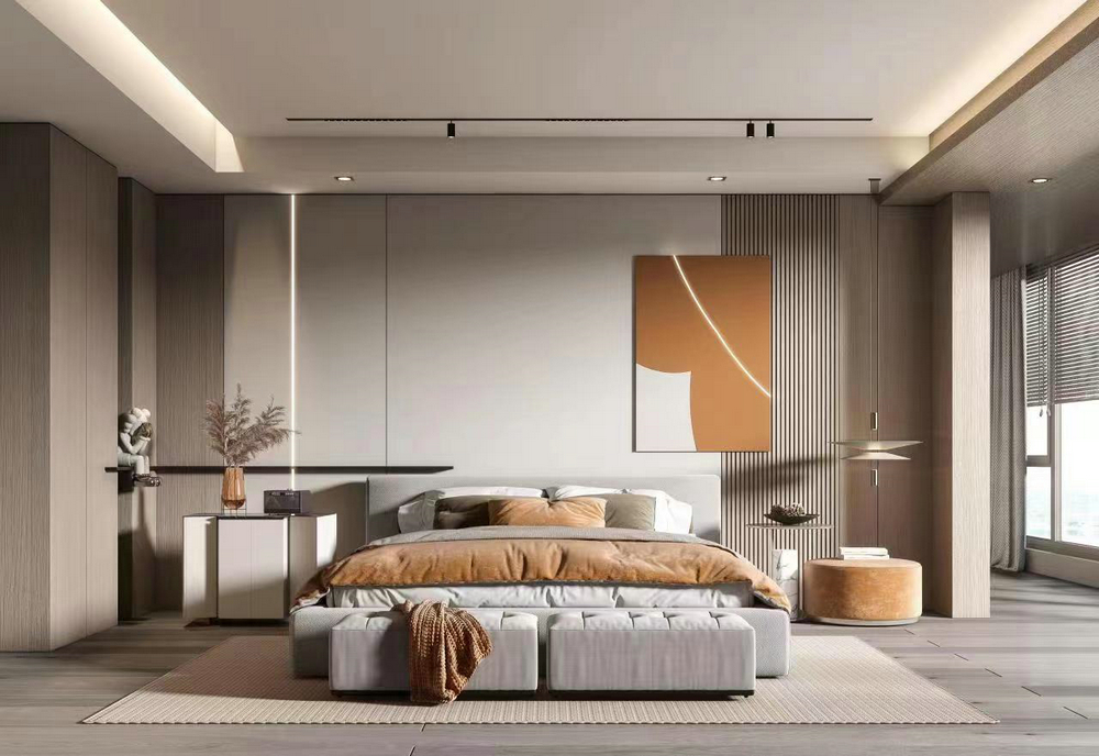 龍湖悠山郡400平中式別墅設計主臥