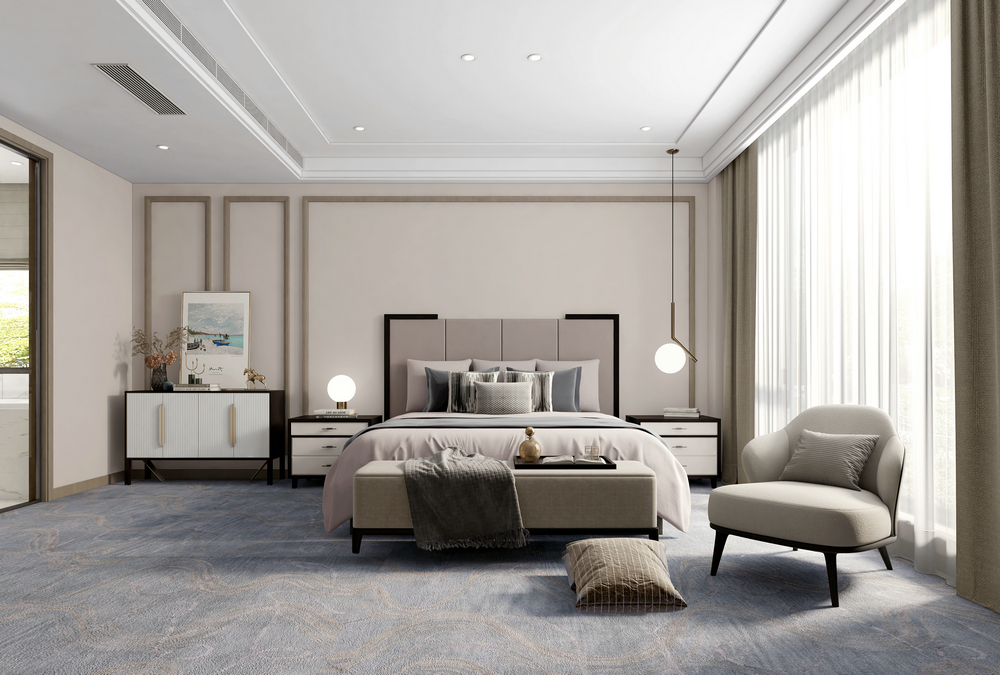 東湖花語450平輕奢別墅設(shè)計(jì)臥室