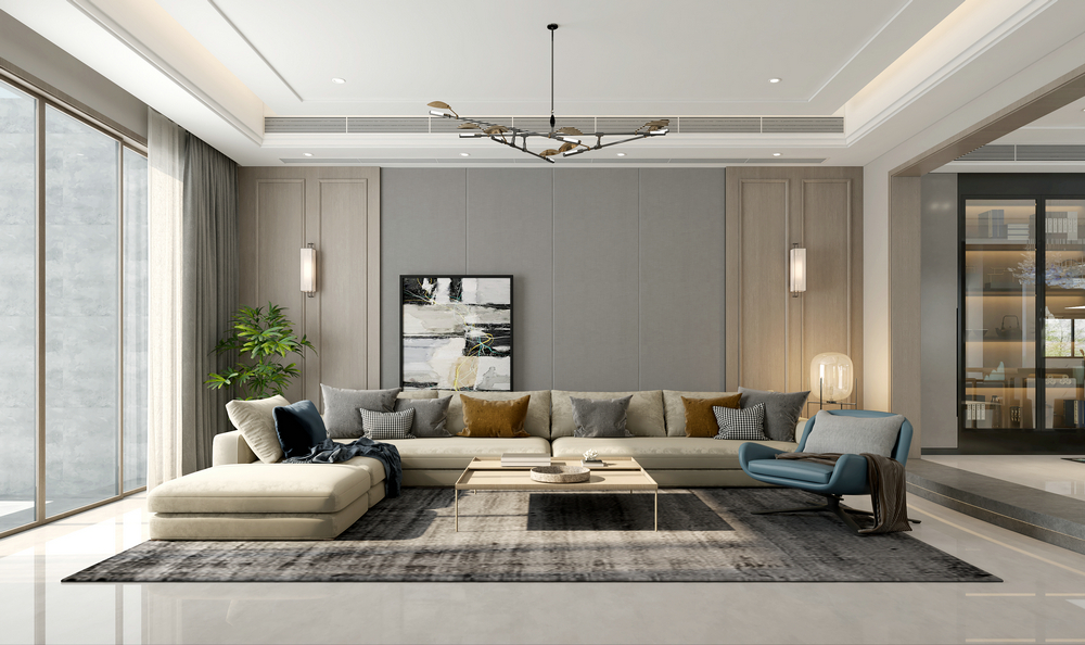 東湖花語450平輕奢別墅設(shè)計(jì)休閑廳