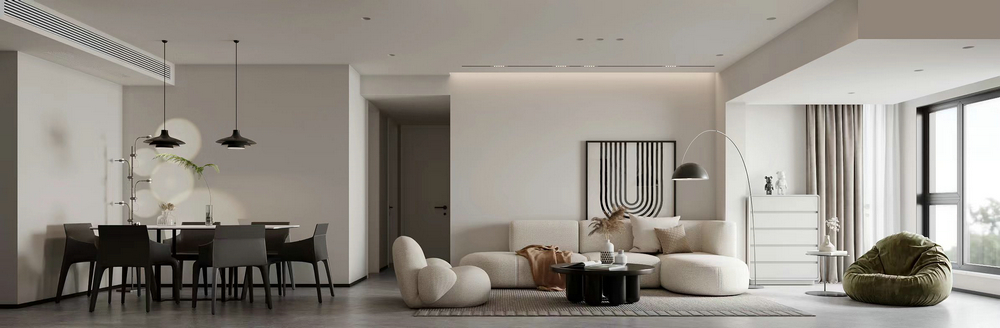 中海右岸90平小戶型設(shè)計(jì)餐廳