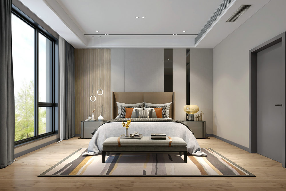 嬌子一號300平現代別墅設計臥室