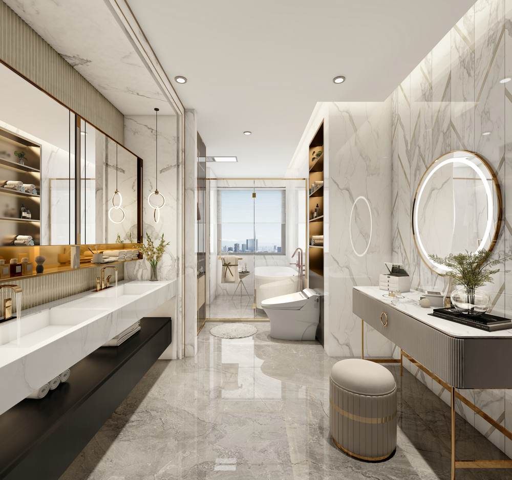 龍湖樊城300平別墅設(shè)計衛(wèi)生間