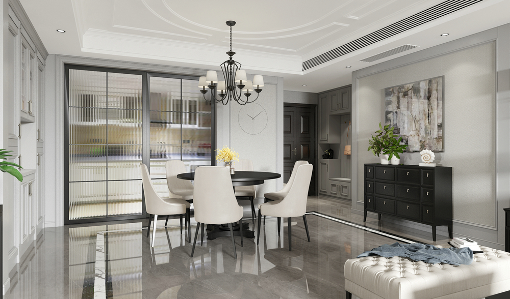 四海逸家160平躍層設計餐廳