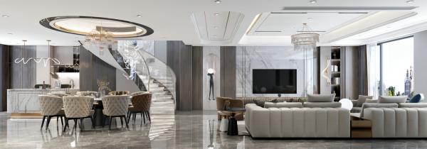 香楠國際300平現代輕奢設計