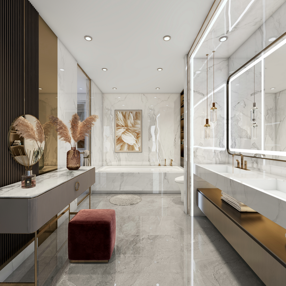 香楠國際300平現代輕奢設計衛生間