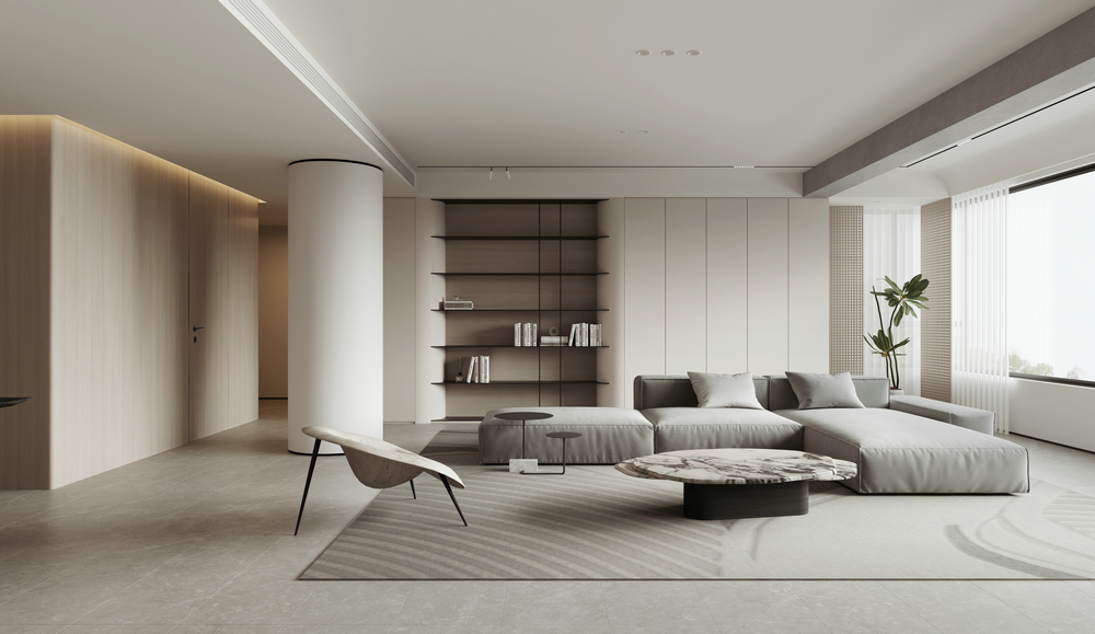 綠地新里程155精裝房改造沙發區