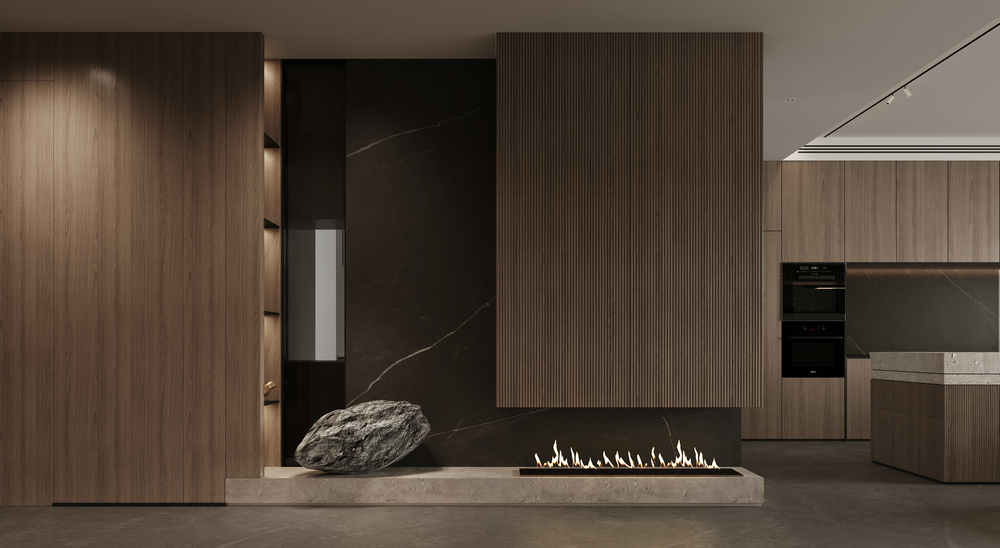 宸光和悅疊拼別墅意式風格設計玄關