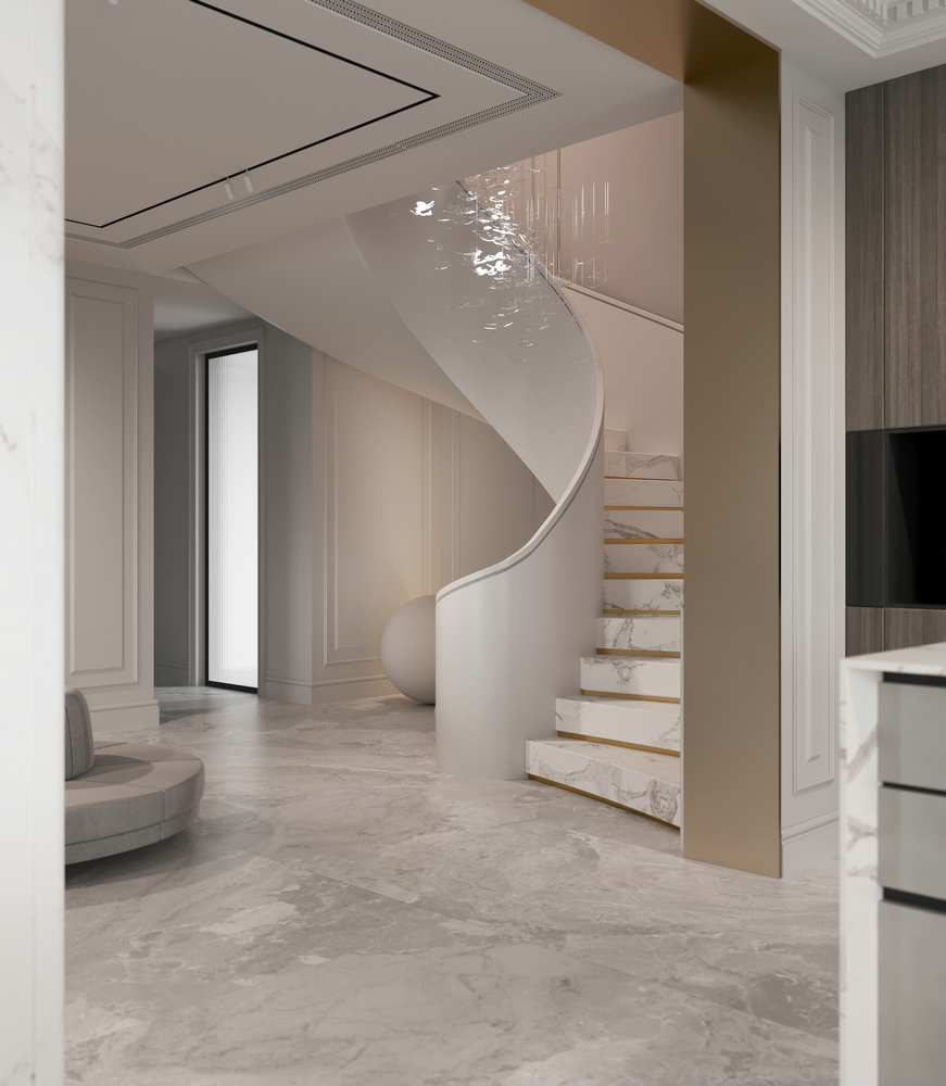 亞特蘭蒂斯現代法式別墅設計樓梯