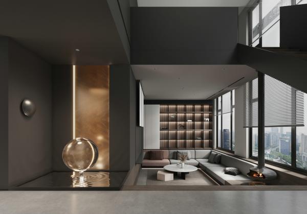 信合御龍山躍層暗黑系列炫酷設(shè)計(jì)