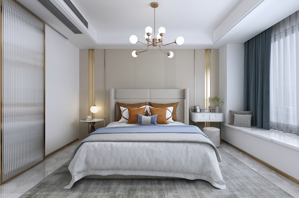 奧園廣場138平裝修設計臥室