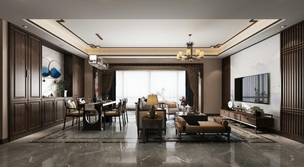 保利拉菲公館180平大平層設計