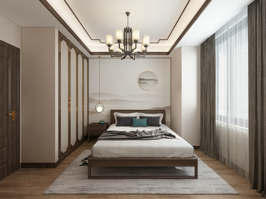 保利拉菲公館180平大平層設計主臥
