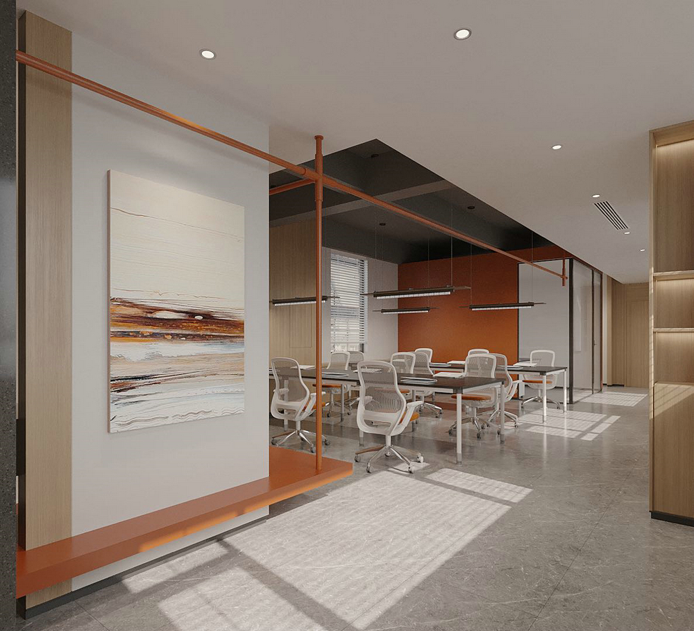 300平辦公室裝修設(shè)計辦公區(qū)