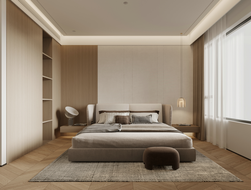 萬科城大平層設計裝修次臥