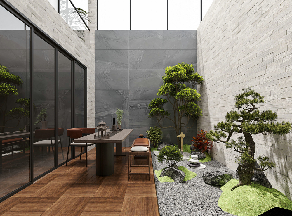 西貴堂380平別墅設計下沉花園