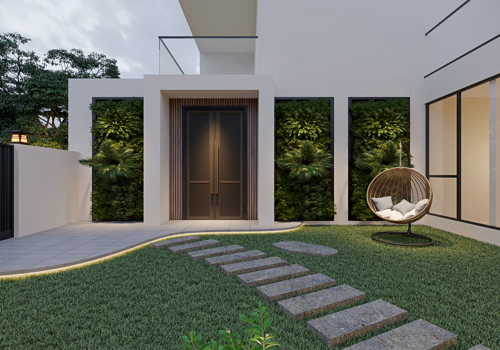 西貴堂380平別墅設計入戶花園