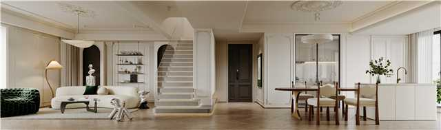 保利大國璟-蝶園 168平設計客廳