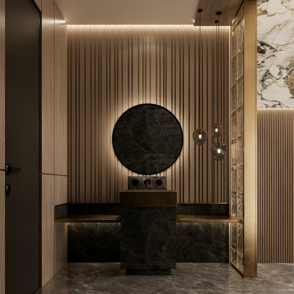 人居梧桐嶼400平聯(lián)排別墅設(shè)計(jì)玄關(guān)