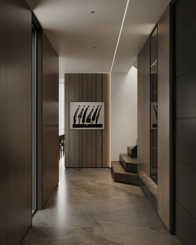 奧園云璟230平意式輕奢設計玄關