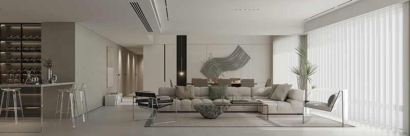 譽(yù)峰躍層現(xiàn)代風(fēng)格設(shè)計(jì)起居廳