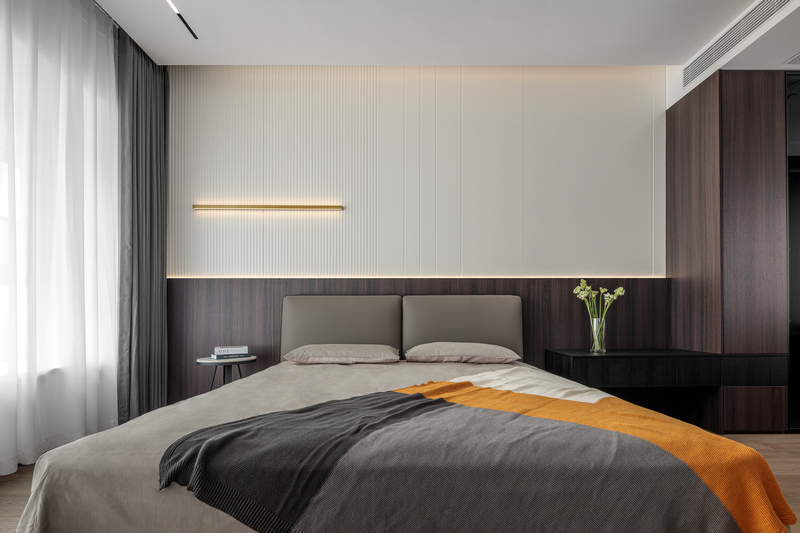 ?花照云庭170平現代實景圖臥室