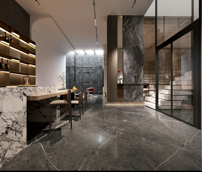 江蘇別墅別墅|異地設計400平樓梯間