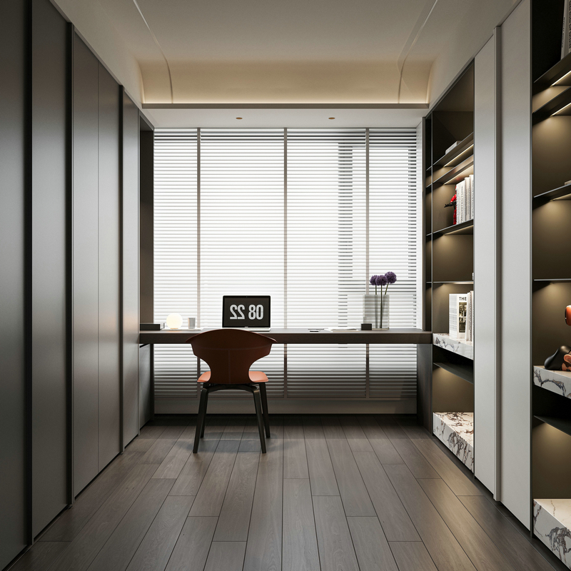 復地金融島220平大平層設計裝修書桌