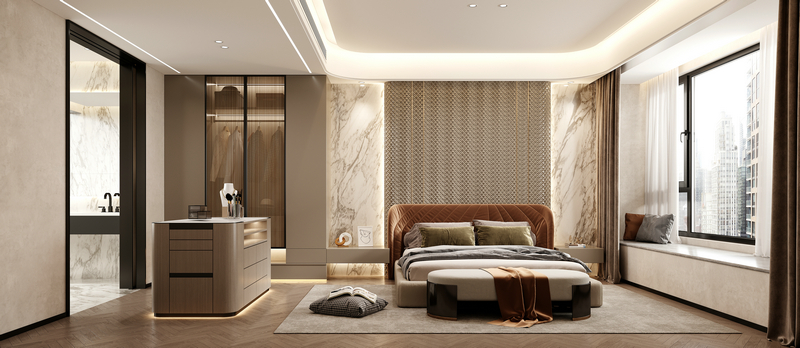 中海浣云居188平現代風格設計主臥