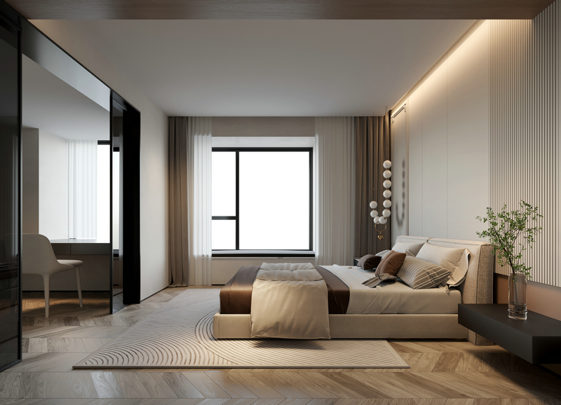 南延新苑140平現代風設計主臥