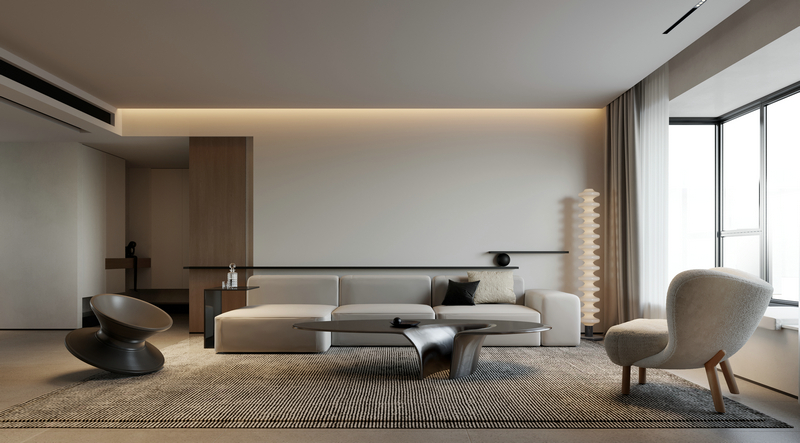 南延新苑140平現代風設計沙發區