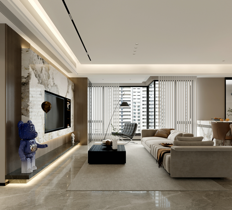 光華一號(hào)140躍層設(shè)計(jì)客廳