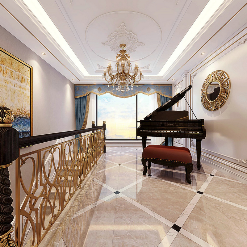 雅居樂500平歐式設計過廳