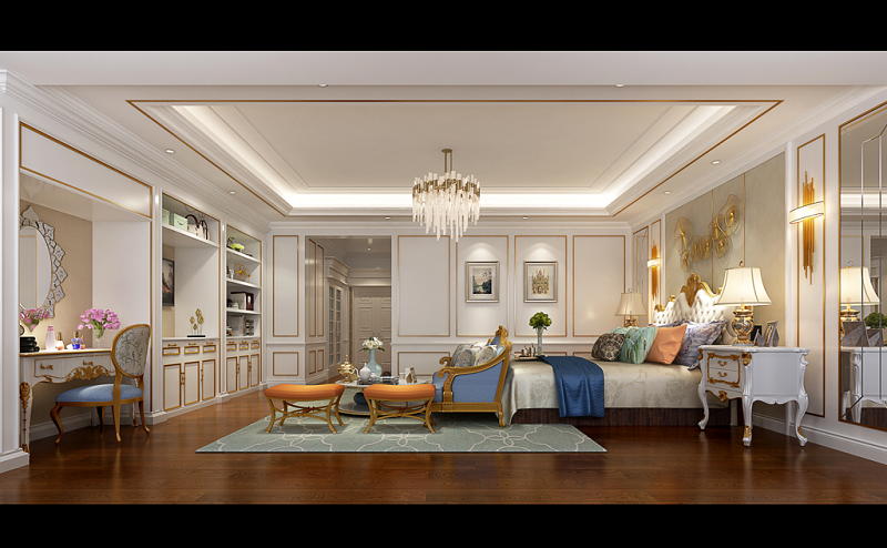 擎天半島300平設計主臥