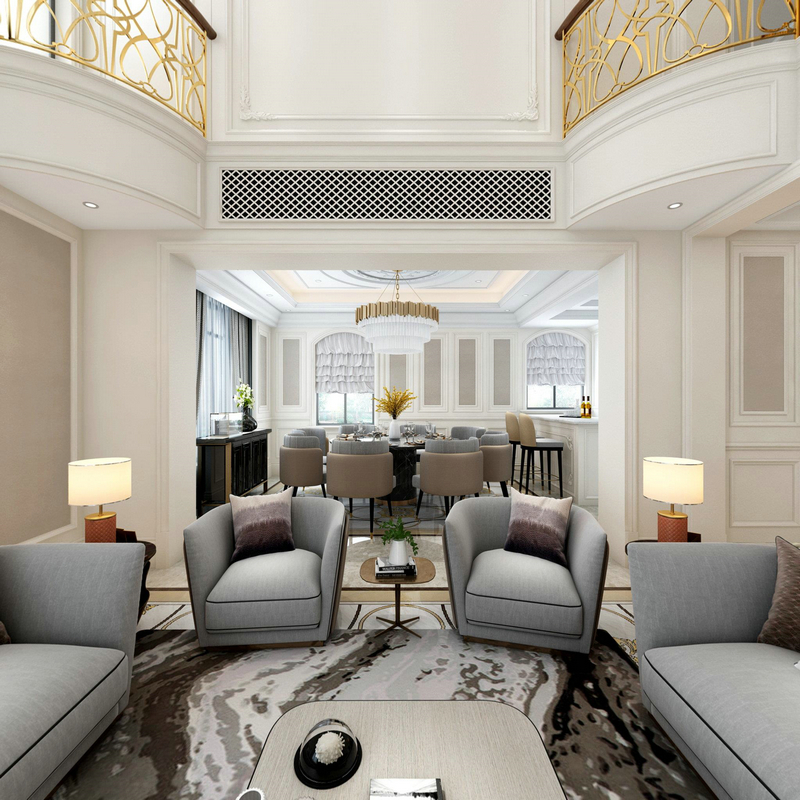 金科廊橋水鄉600平別墅設計餐廳