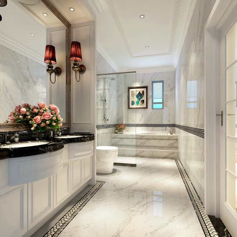 建發(fā)翡翠鷺洲450平別墅設(shè)計(jì)衛(wèi)生間