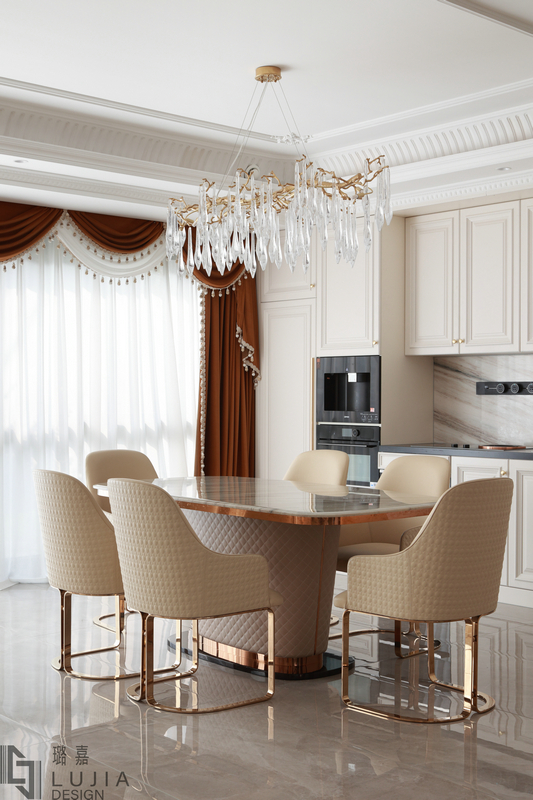 西樾錦宸別墅設計法式實景餐廳